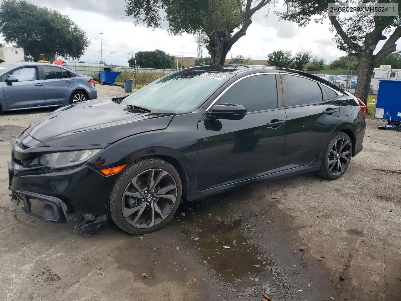 HONDA CIVIC 2021, VIN 2HGFC2F8XMH552411