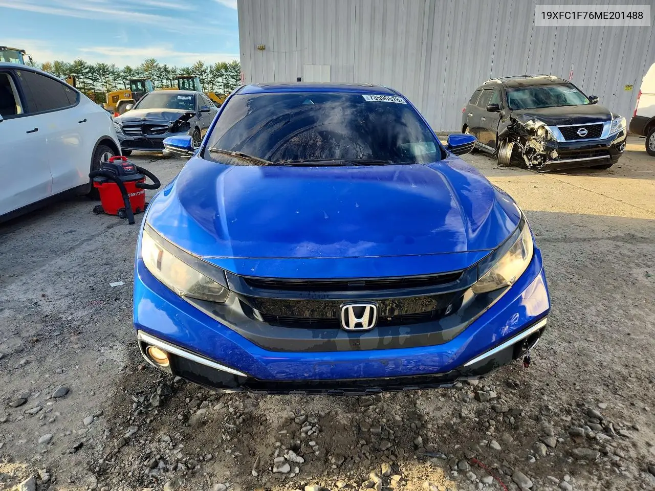 2021 HONDA CIVIC VIN 19XFC1F76ME201488 — фото 5