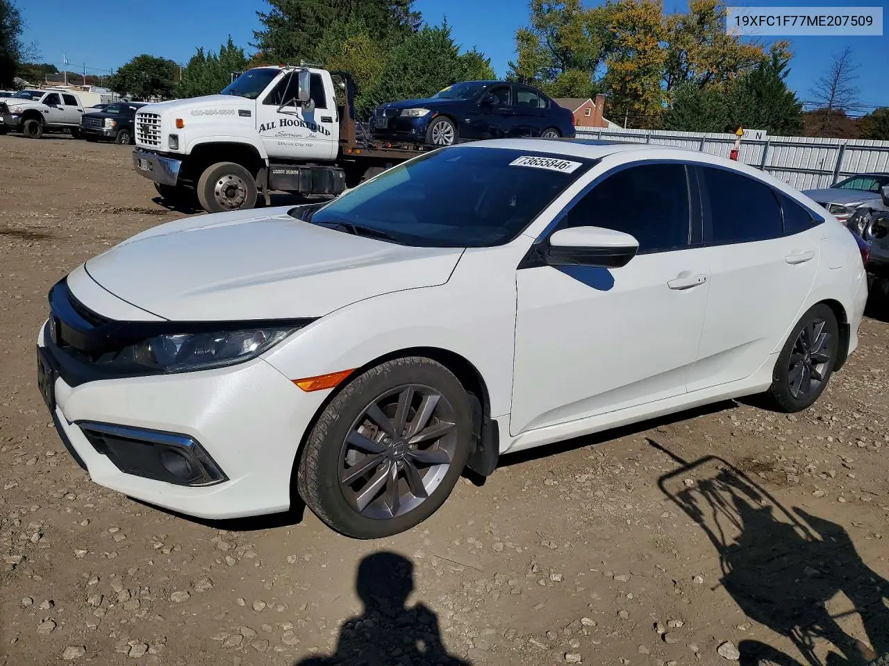 HONDA CIVIC 2021, VIN 19XFC1F77ME207509