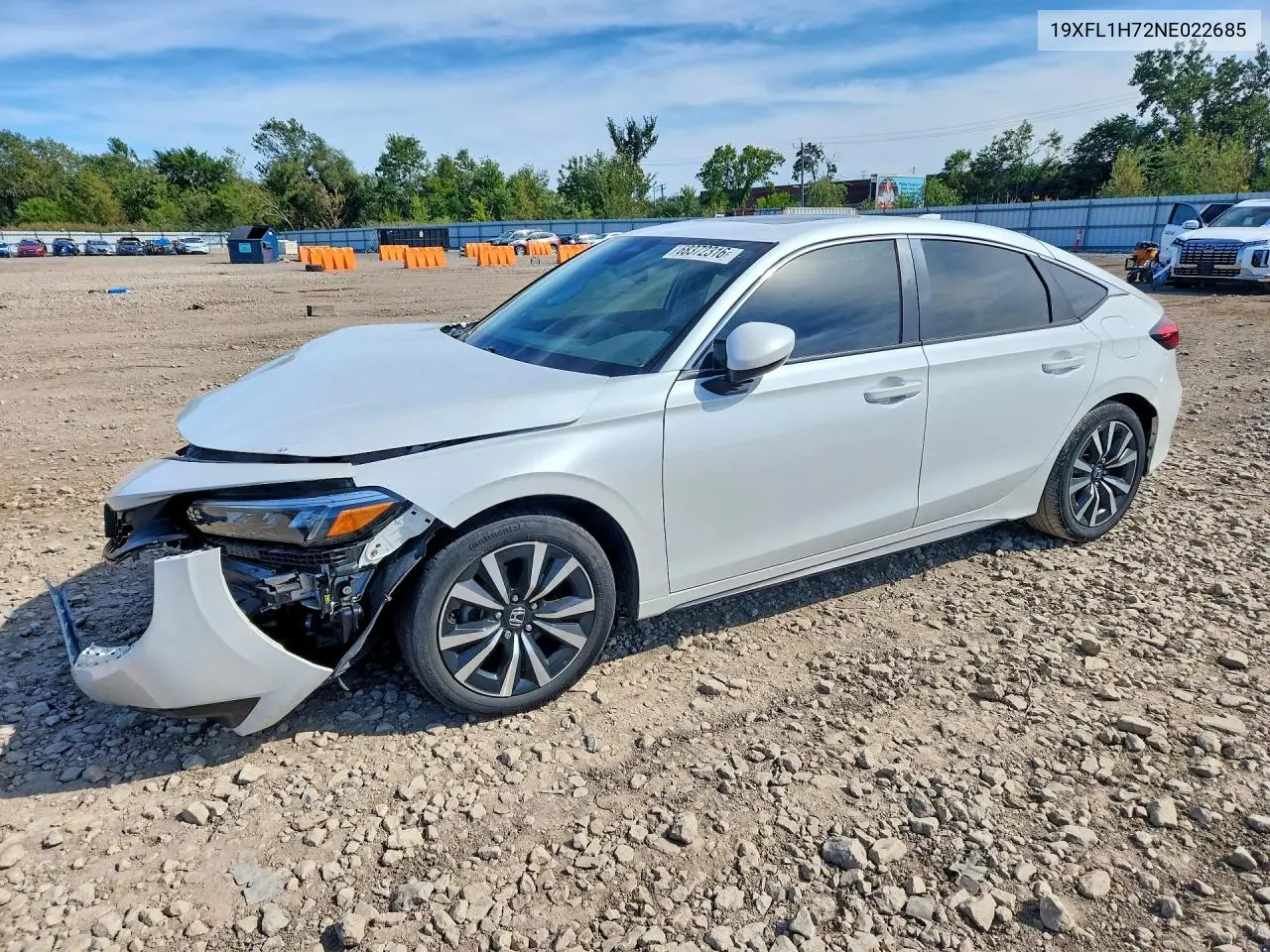 HONDA CIVIC 2022, VIN 19XFL1H72NE022685