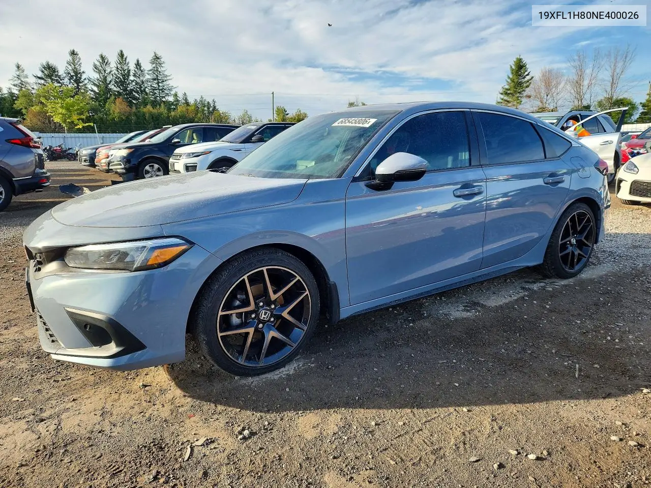 HONDA CIVIC 2022, VIN 19XFL1H80NE400026