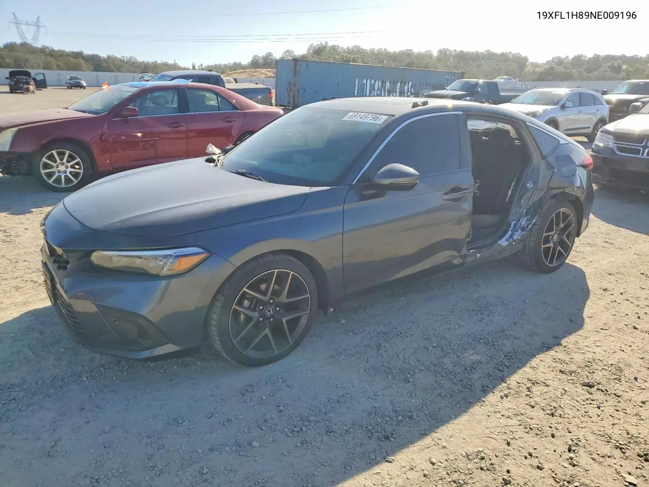 HONDA CIVIC 2022, VIN 19XFL1H89NE009196