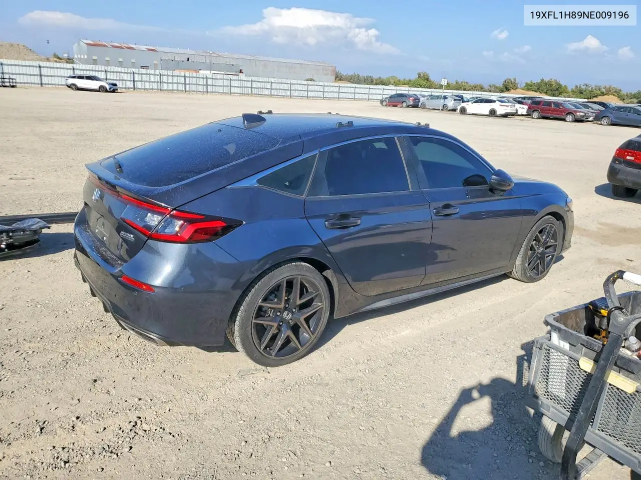 2022 HONDA CIVIC VIN 19XFL1H89NE009196 — фото 3