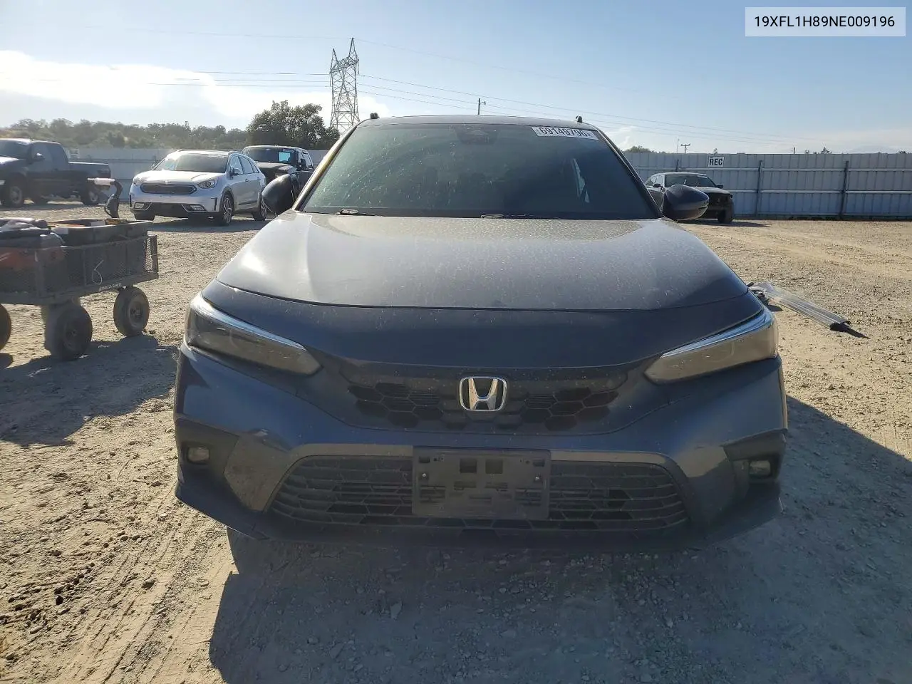 2022 HONDA CIVIC VIN 19XFL1H89NE009196 — фото 5