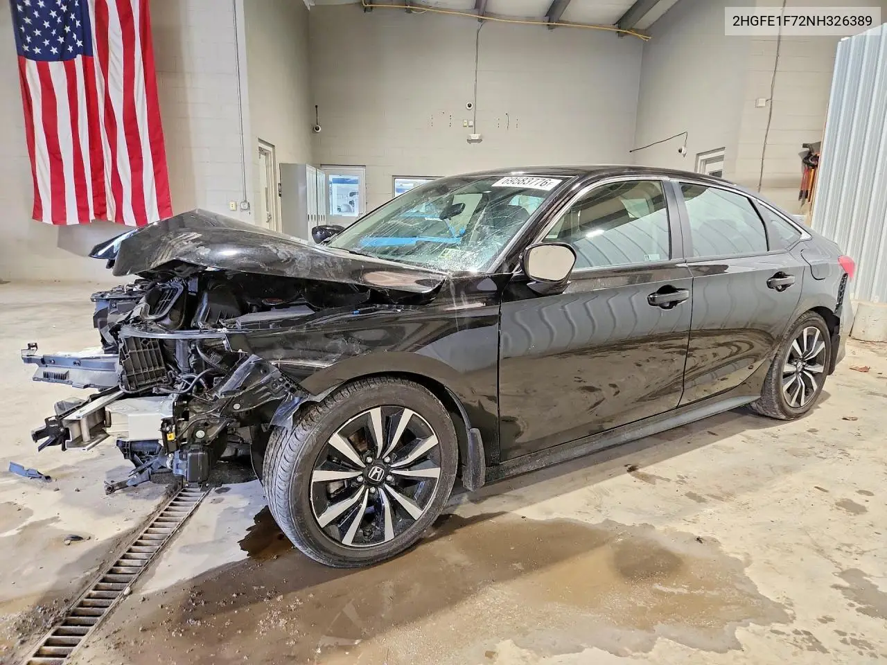 HONDA CIVIC 2022, VIN 2HGFE1F72NH326389