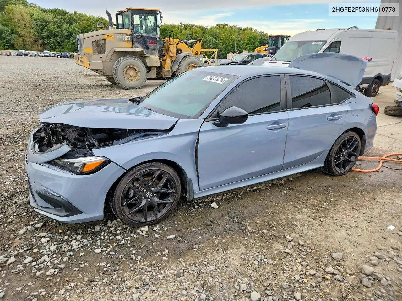 HONDA CIVIC 2022, VIN 2HGFE2F53NH610778