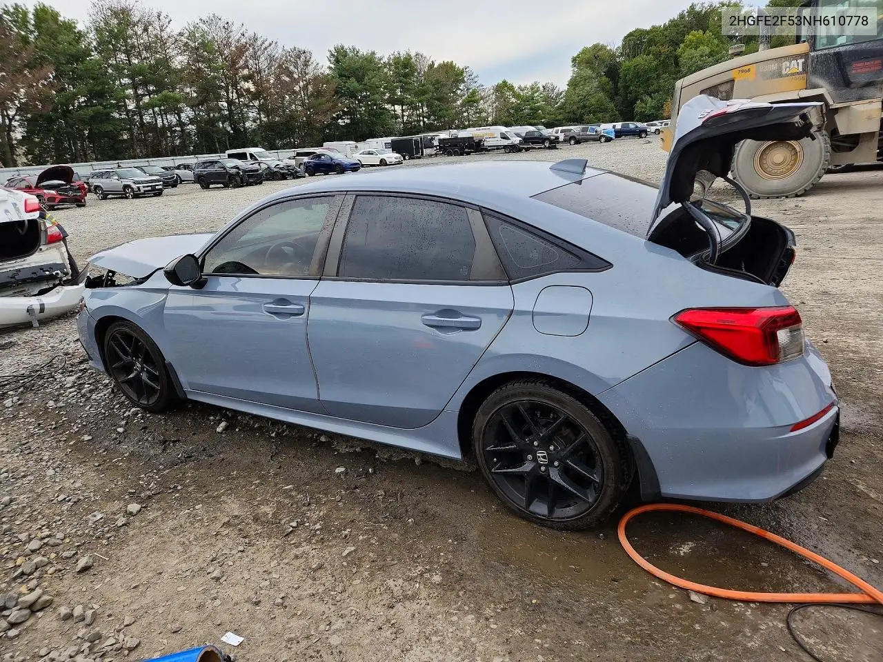 2022 HONDA CIVIC VIN 2HGFE2F53NH610778 — фото 2