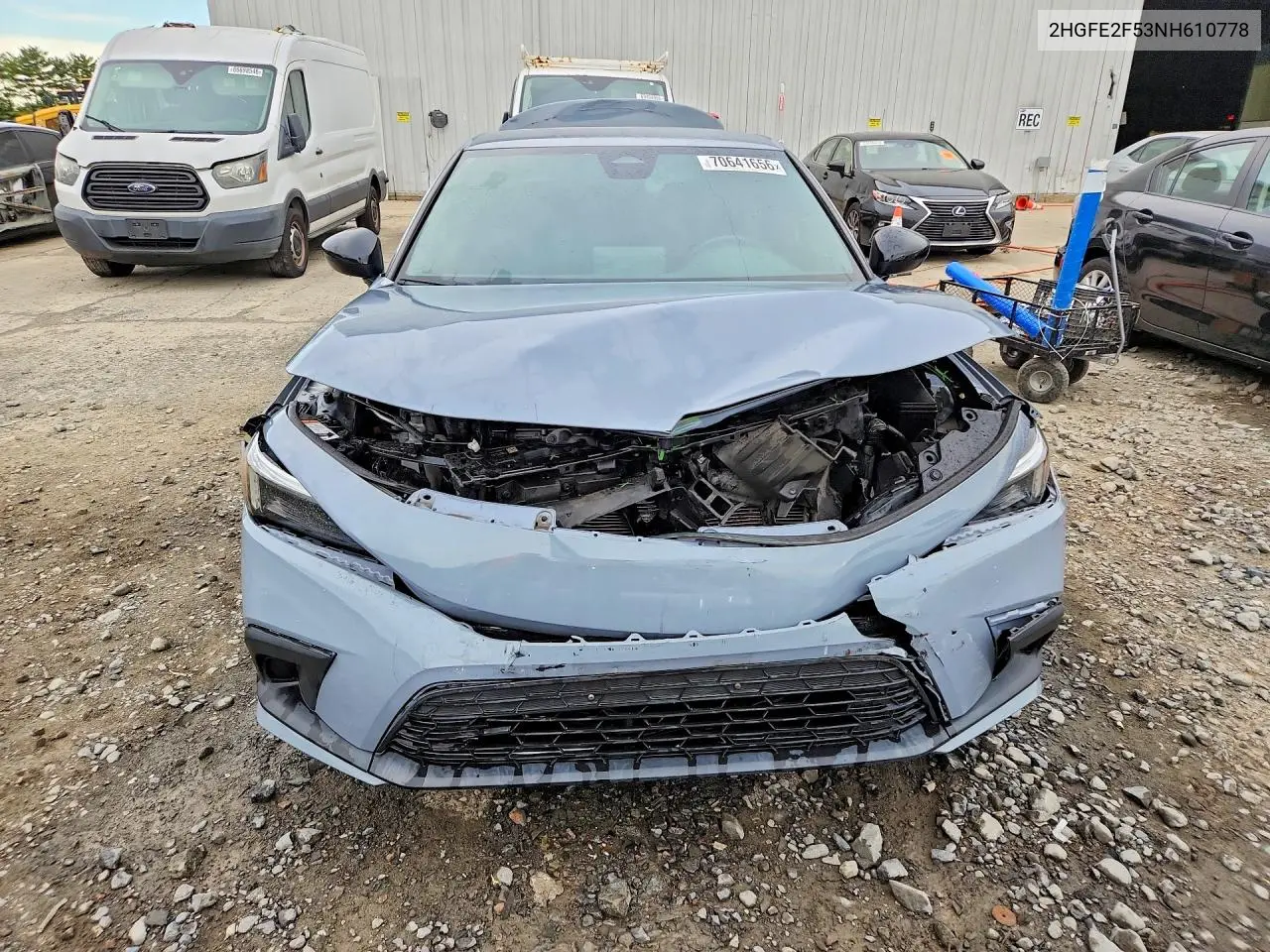 2022 HONDA CIVIC VIN 2HGFE2F53NH610778 — фото 5