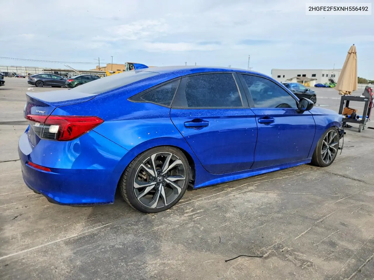 2022 HONDA CIVIC VIN 2HGFE2F5XNH556492 — фото 3