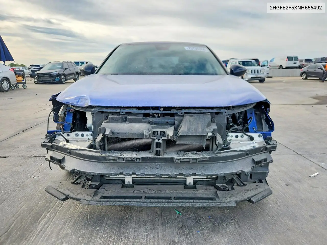 2022 HONDA CIVIC VIN 2HGFE2F5XNH556492 — фото 5