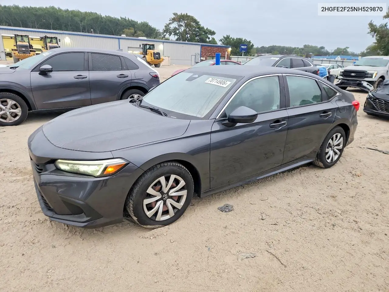HONDA CIVIC 2022, VIN 2HGFE2F25NH529870