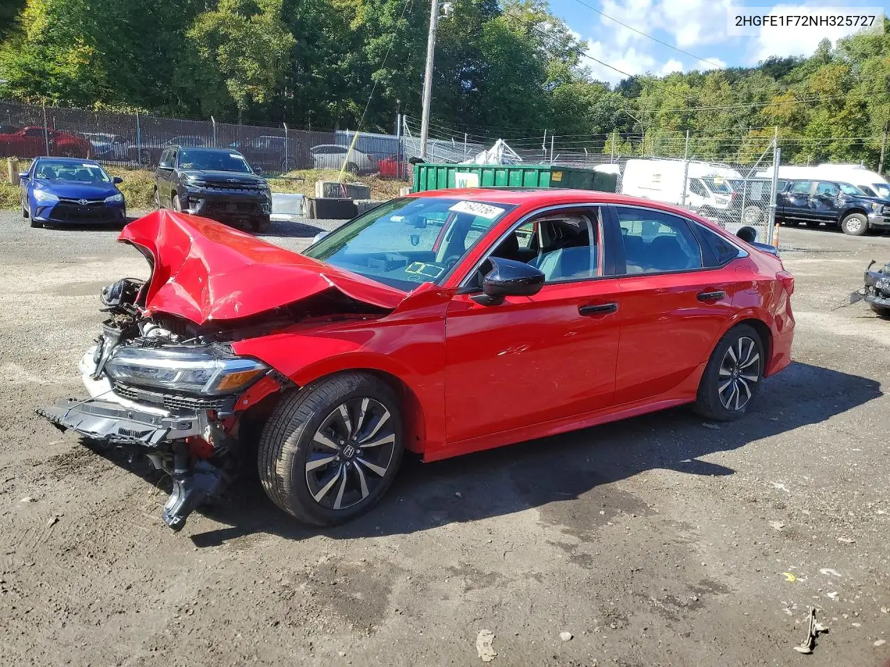 HONDA CIVIC 2022, VIN 2HGFE1F72NH325727