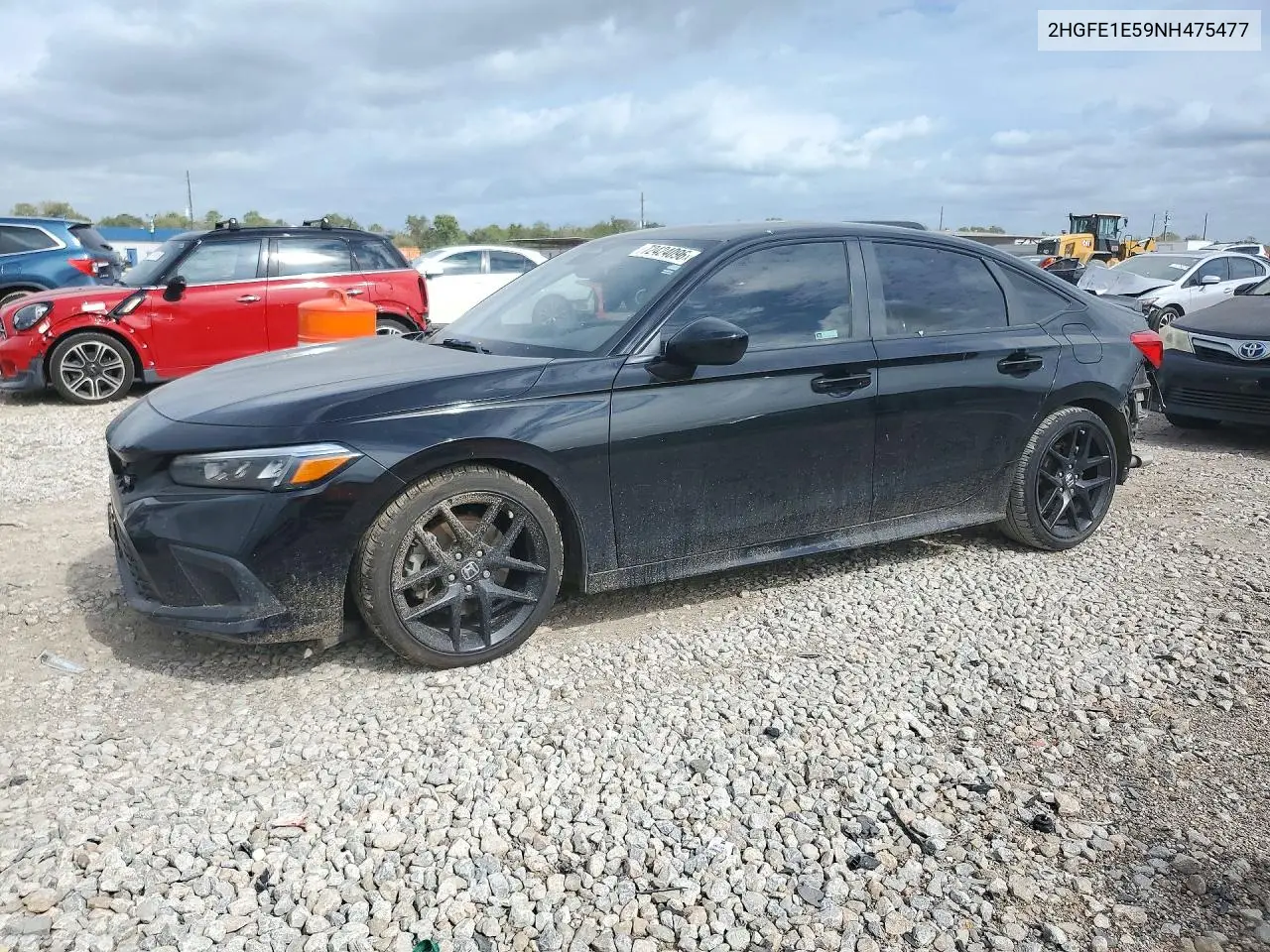 HONDA CIVIC 2022, VIN 2HGFE1E59NH475477