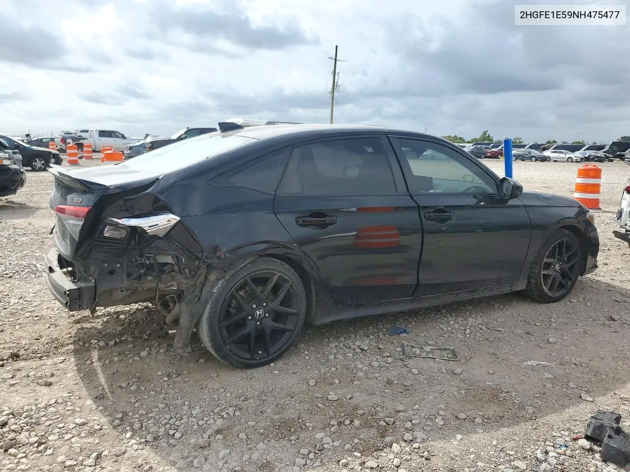 2022 HONDA CIVIC VIN 2HGFE1E59NH475477 — фото 3
