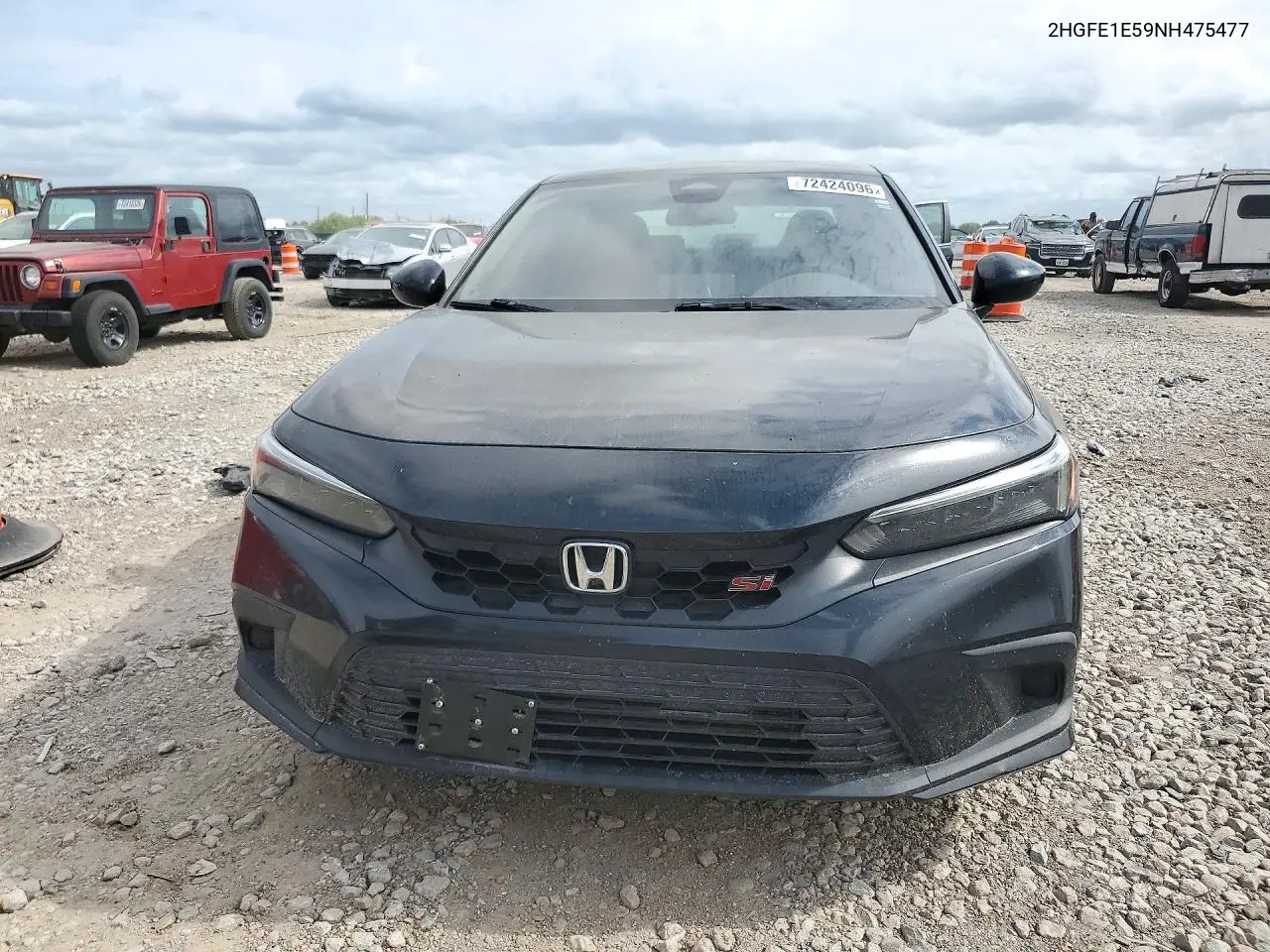 2022 HONDA CIVIC VIN 2HGFE1E59NH475477 — фото 5