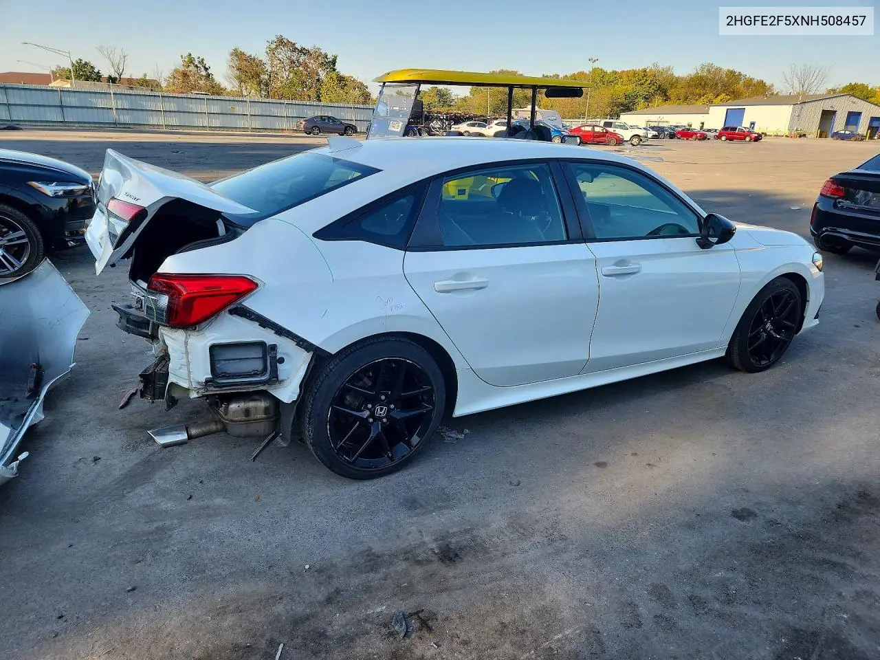 2022 HONDA CIVIC VIN 2HGFE2F5XNH508457 — фото 3