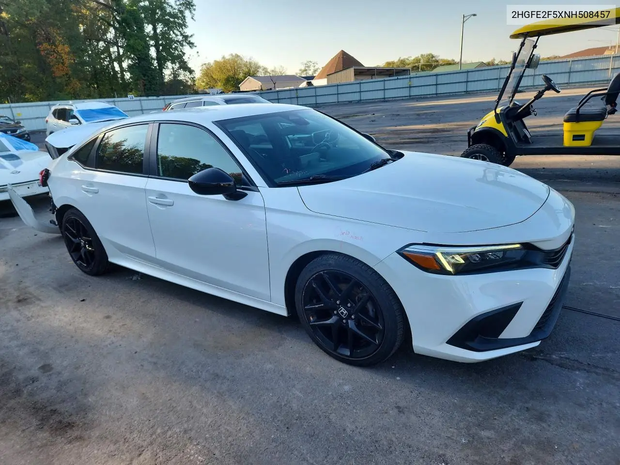 2022 HONDA CIVIC VIN 2HGFE2F5XNH508457 — фото 4