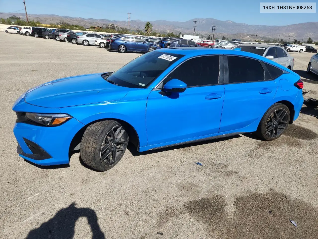 HONDA CIVIC 2022, VIN 19XFL1H81NE008253