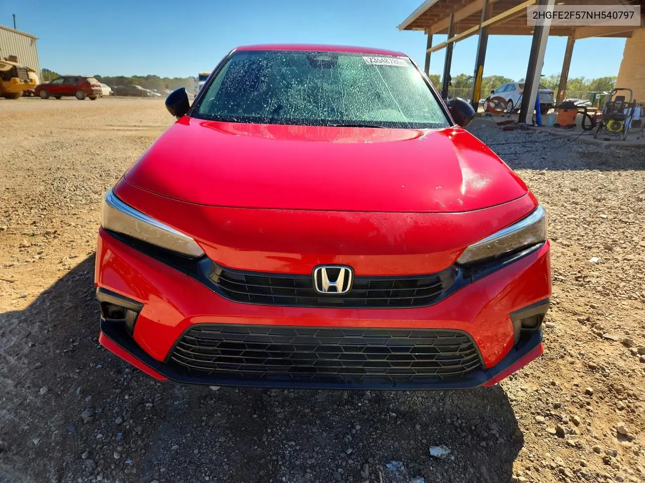 2022 HONDA CIVIC VIN 2HGFE2F57NH540797 — фото 5