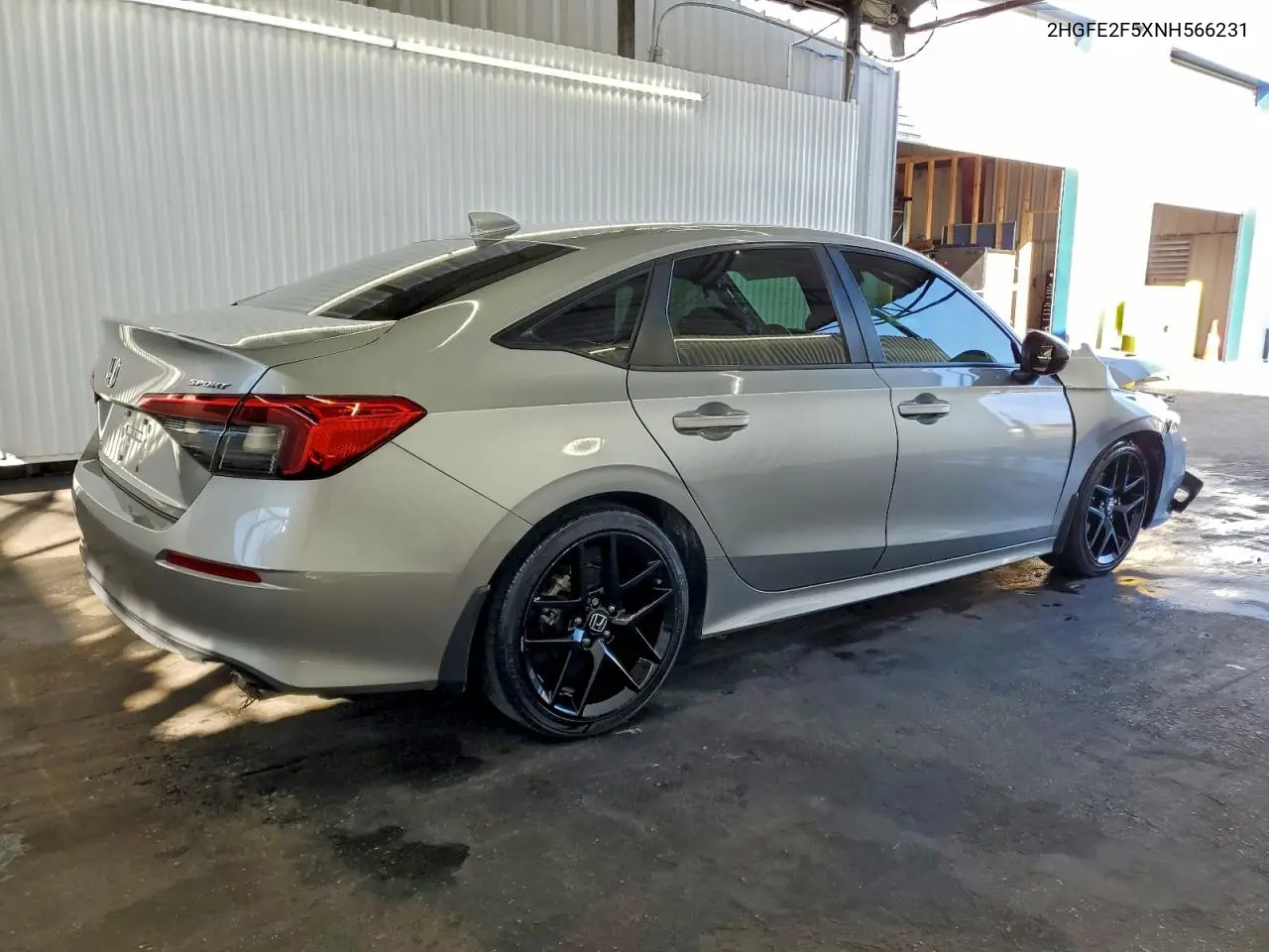 2022 HONDA CIVIC VIN 2HGFE2F5XNH566231 — фото 3