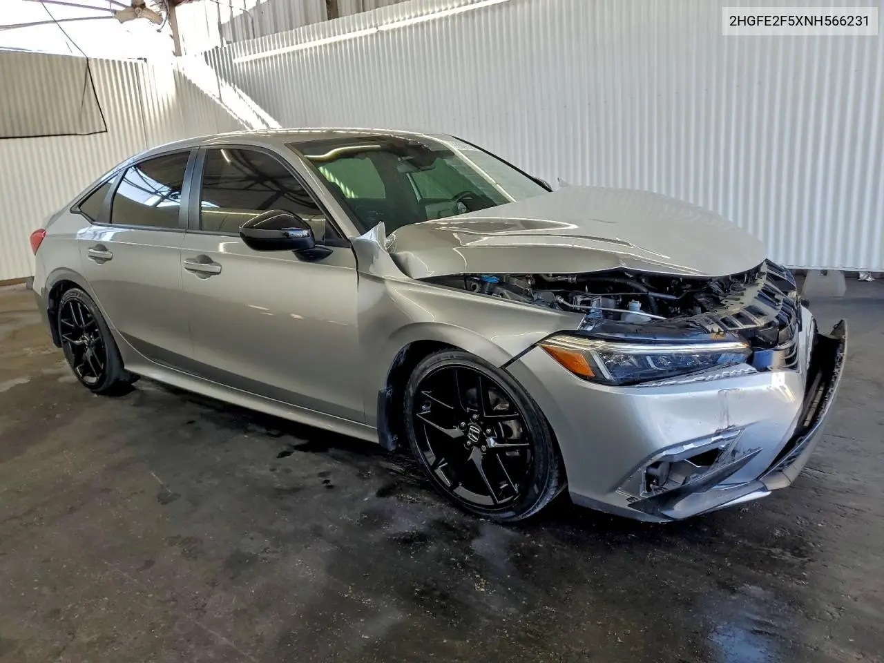 2022 HONDA CIVIC VIN 2HGFE2F5XNH566231 — фото 4