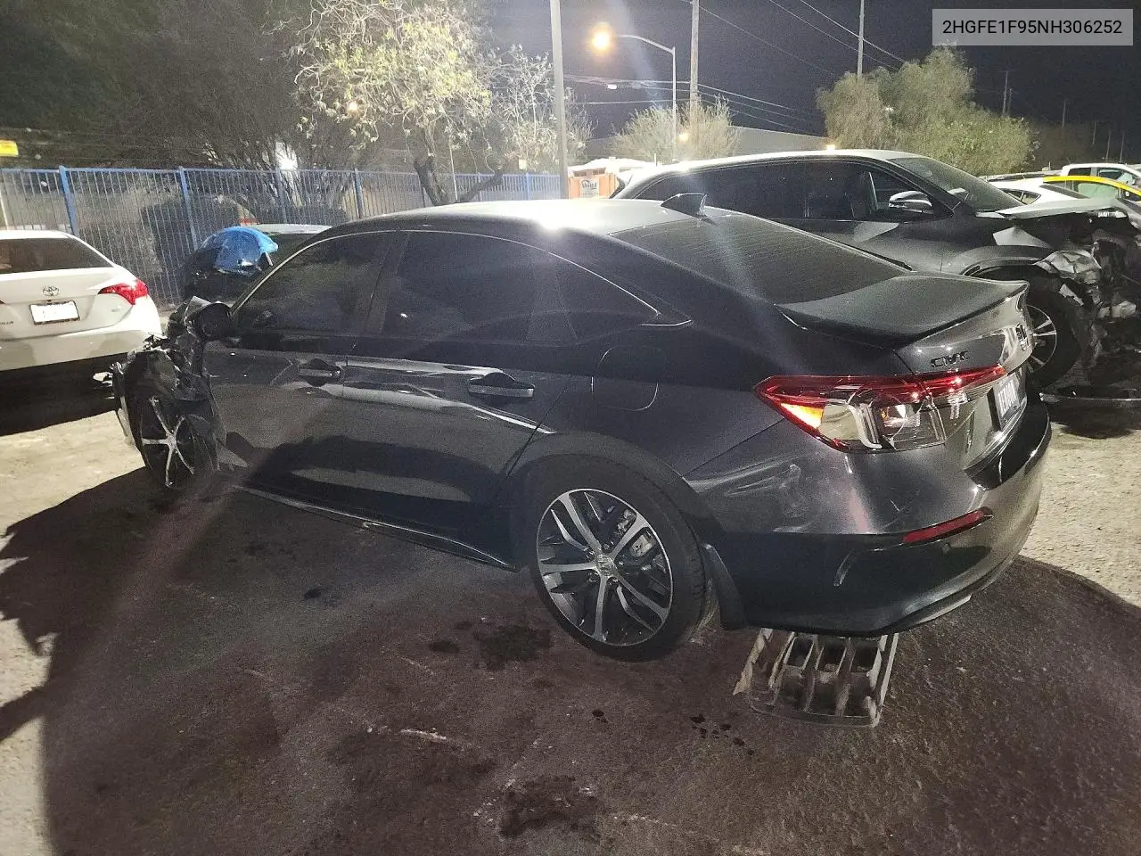 2022 HONDA CIVIC VIN 2HGFE1F95NH306252 — фото 2