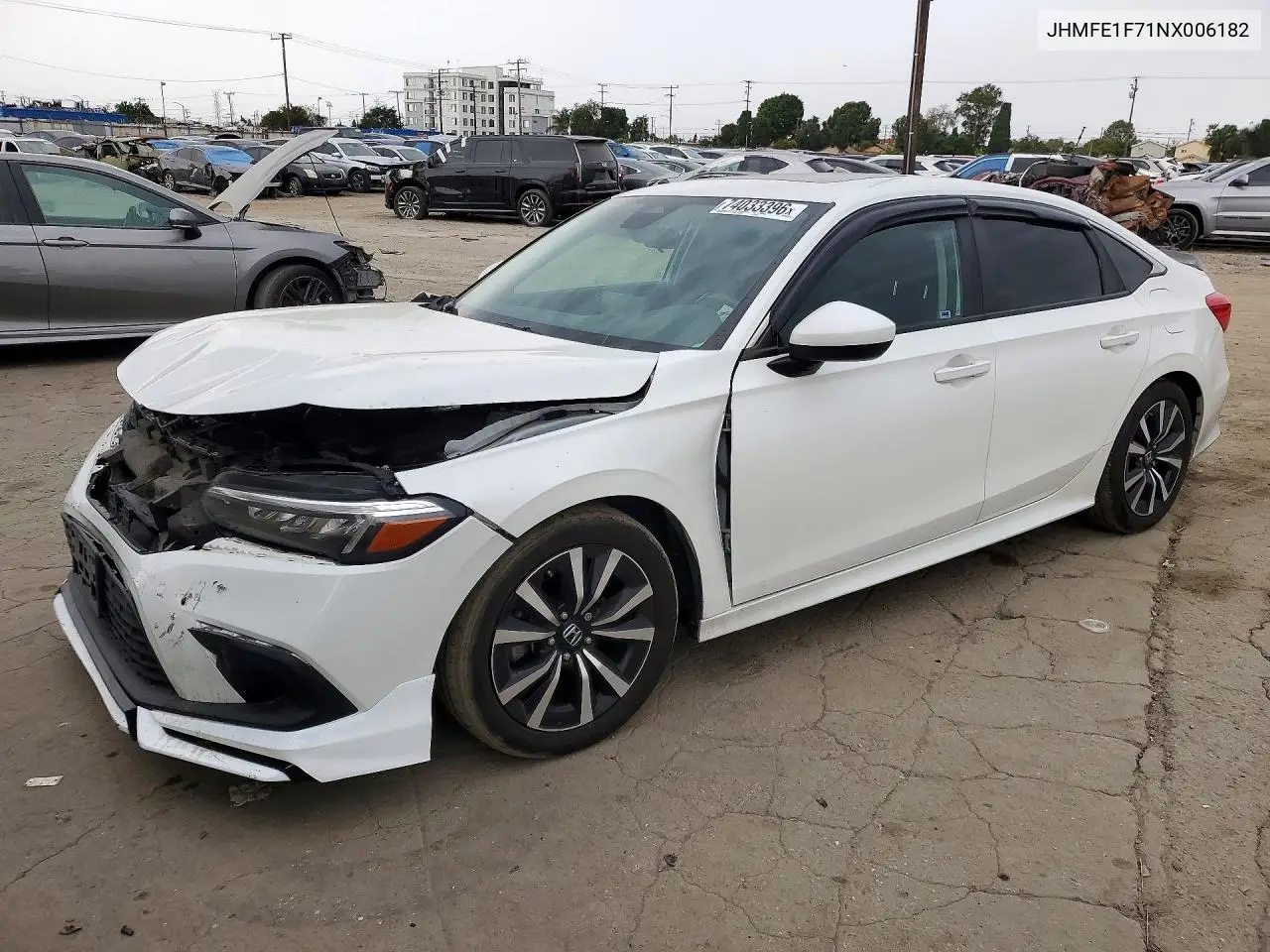 HONDA CIVIC 2022, VIN JHMFE1F71NX006182