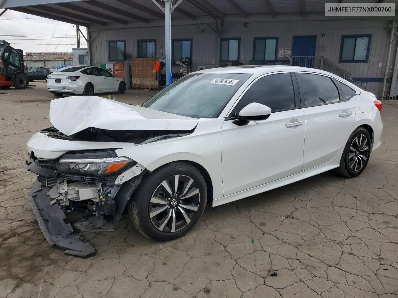 HONDA CIVIC 2022, VIN JHMFE1F77NX000760