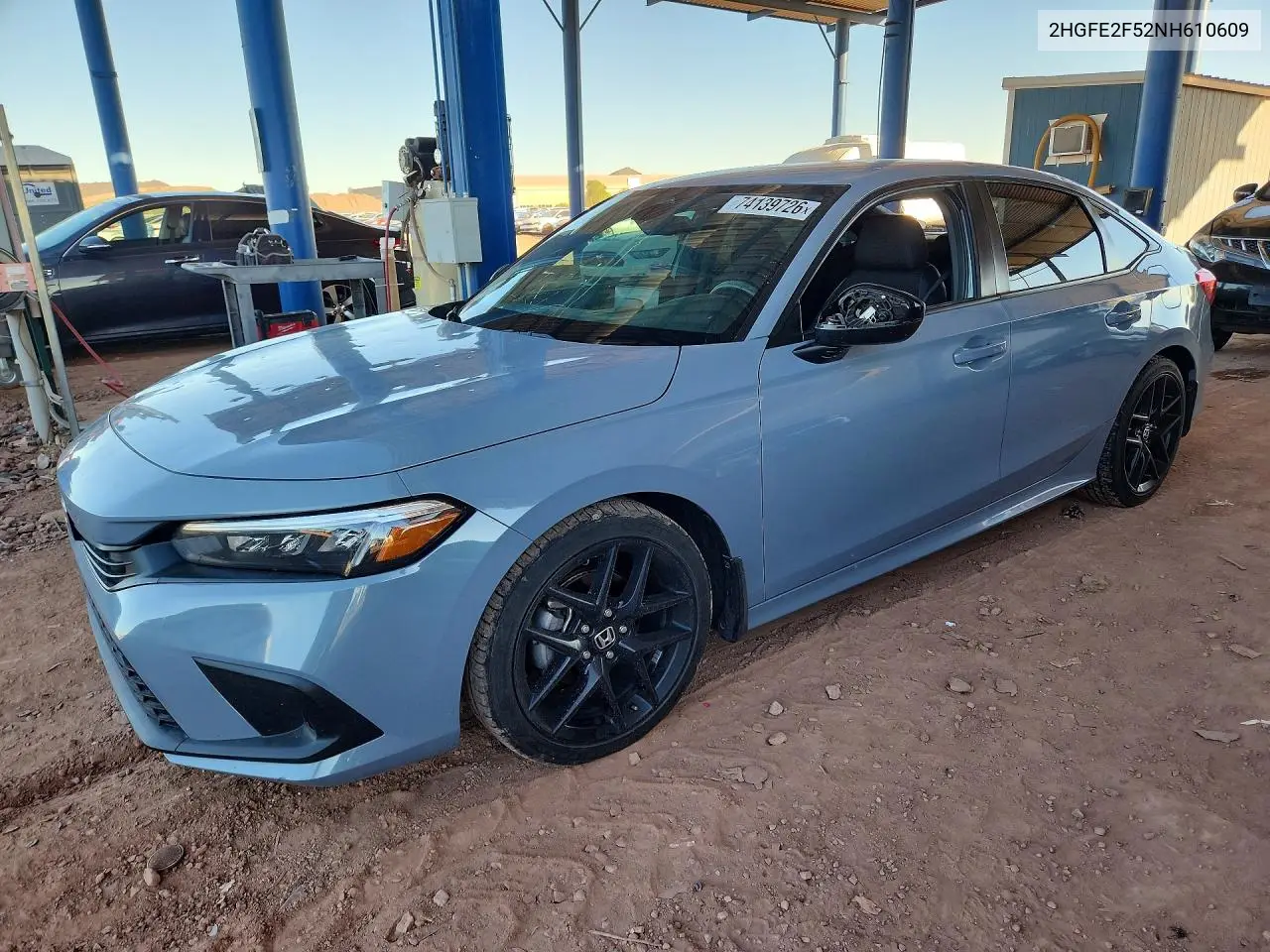 HONDA CIVIC 2022, VIN 2HGFE2F52NH610609