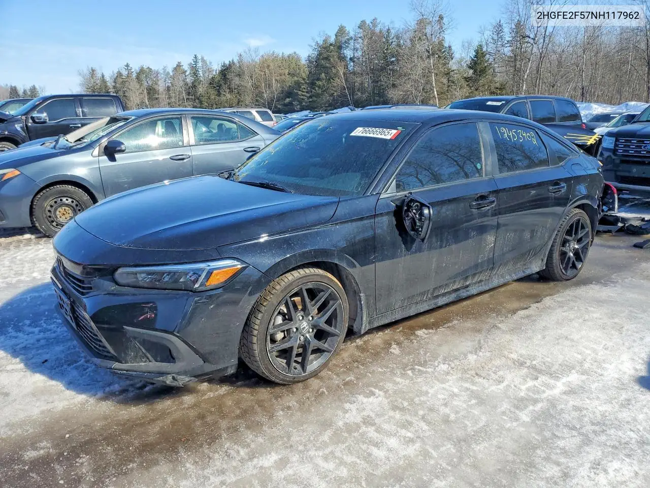 HONDA CIVIC 2022, VIN 2HGFE2F57NH117962