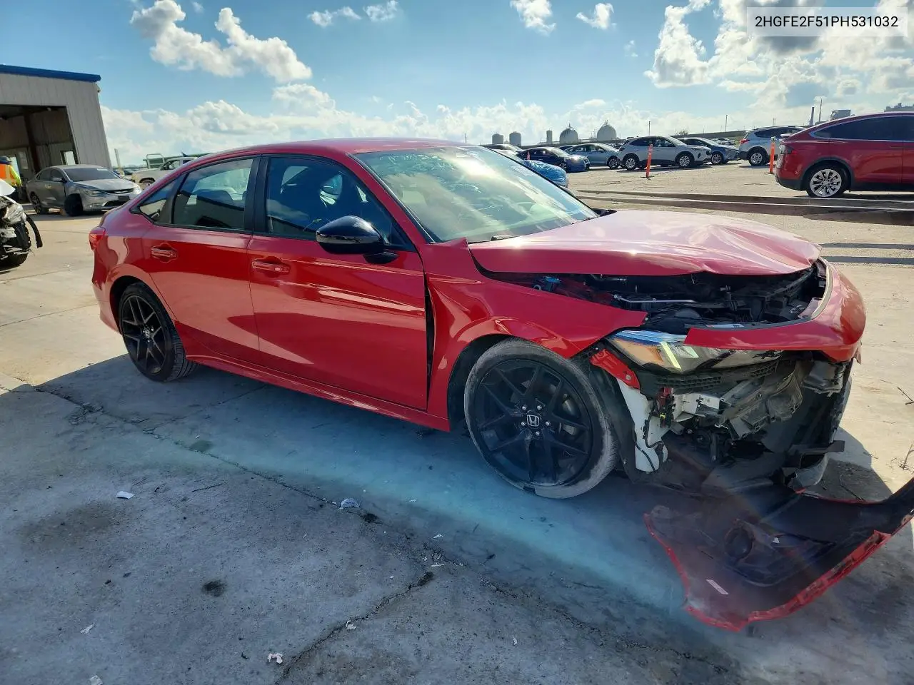 2023 HONDA CIVIC VIN 2HGFE2F51PH531032 — фото 4