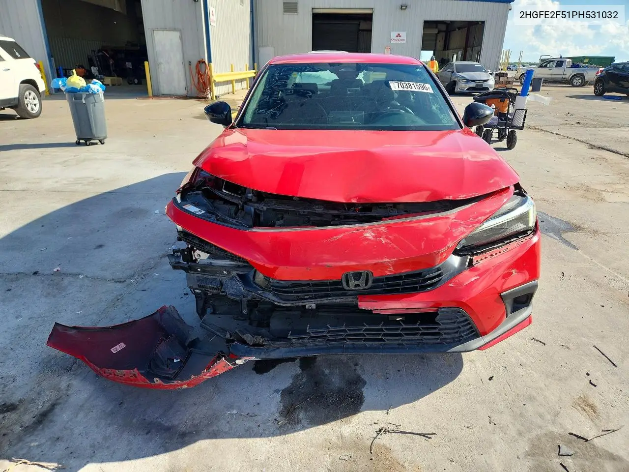 2023 HONDA CIVIC VIN 2HGFE2F51PH531032 — фото 5