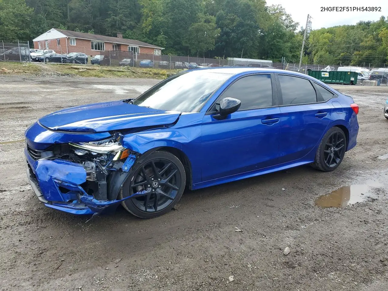 HONDA CIVIC 2023, VIN 2HGFE2F51PH543892