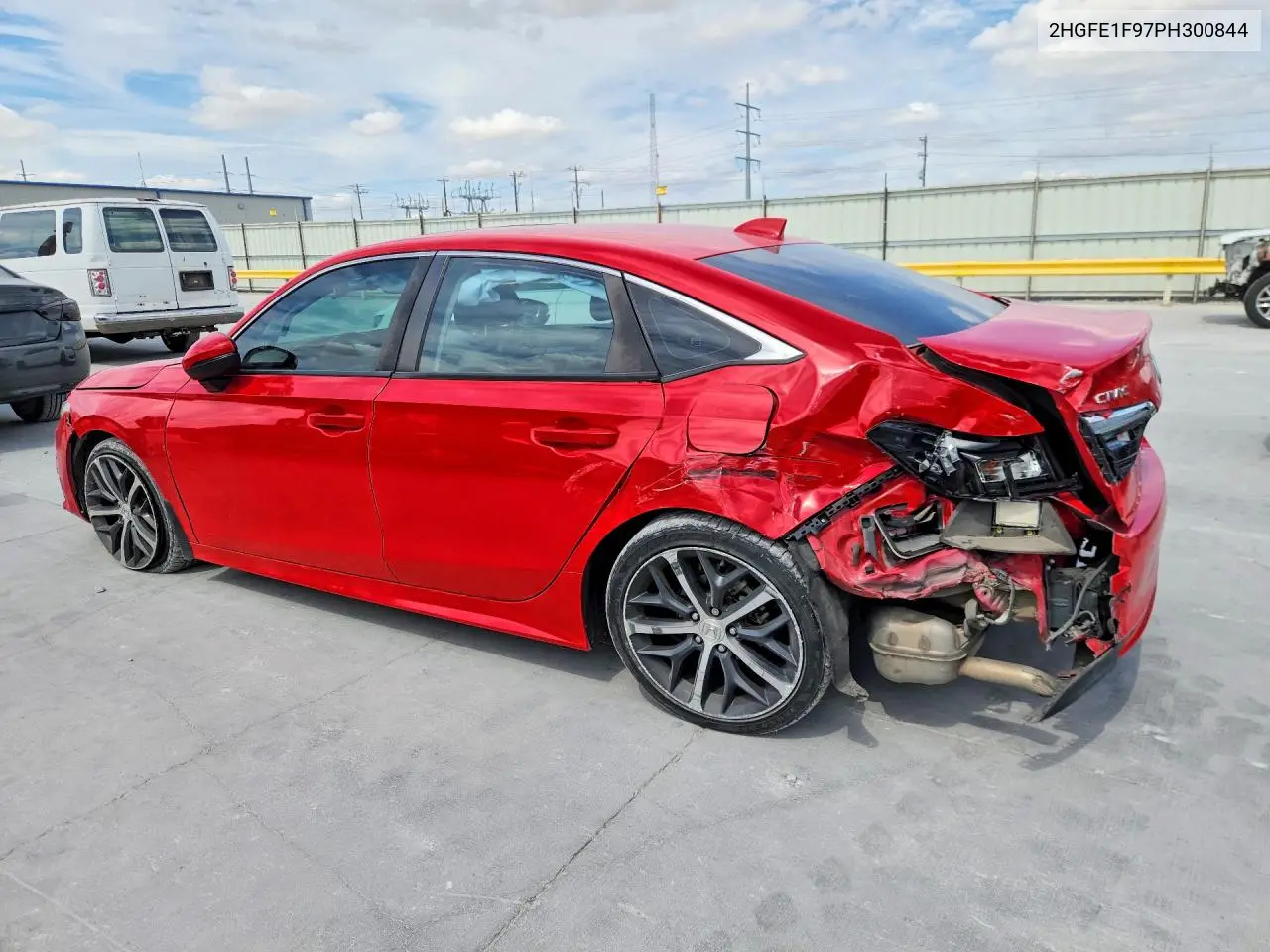 2023 HONDA CIVIC VIN 2HGFE1F97PH300844 — фото 2