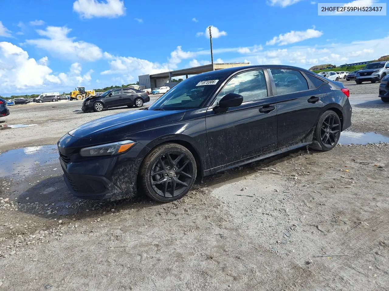 HONDA CIVIC 2023, VIN 2HGFE2F59PH523437