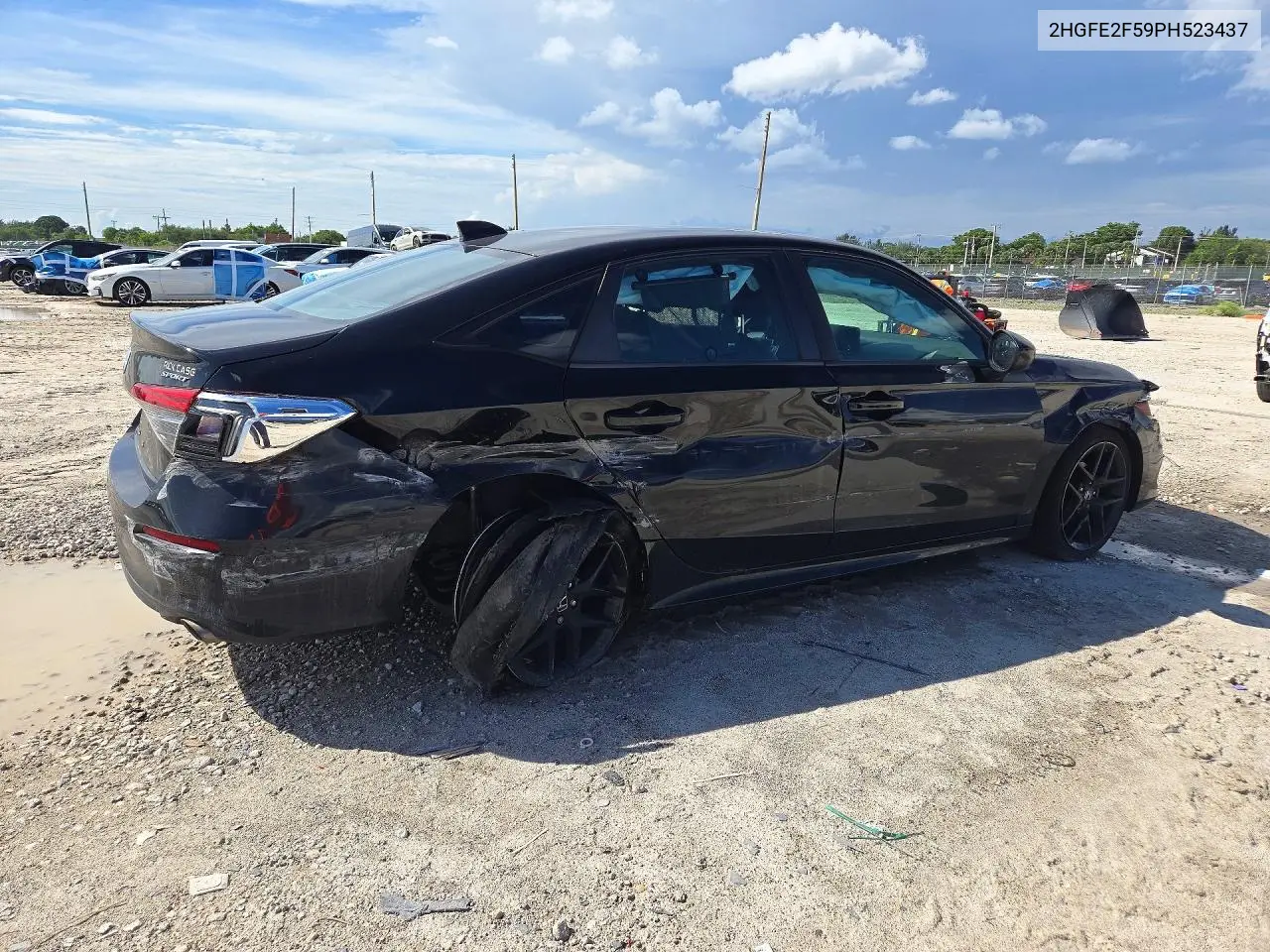 2023 HONDA CIVIC VIN 2HGFE2F59PH523437 — фото 3