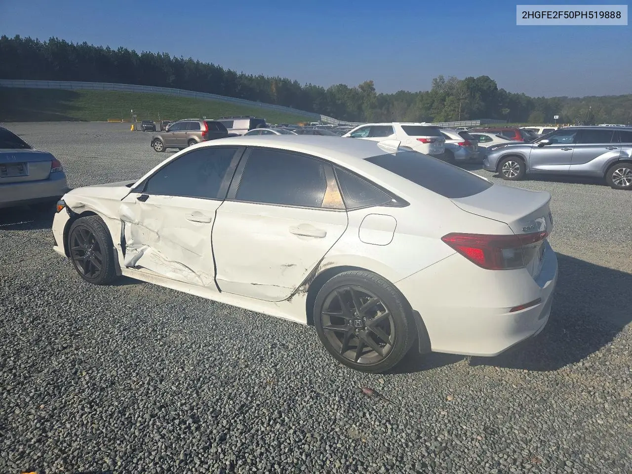 2023 HONDA CIVIC VIN 2HGFE2F50PH519888 — фото 2