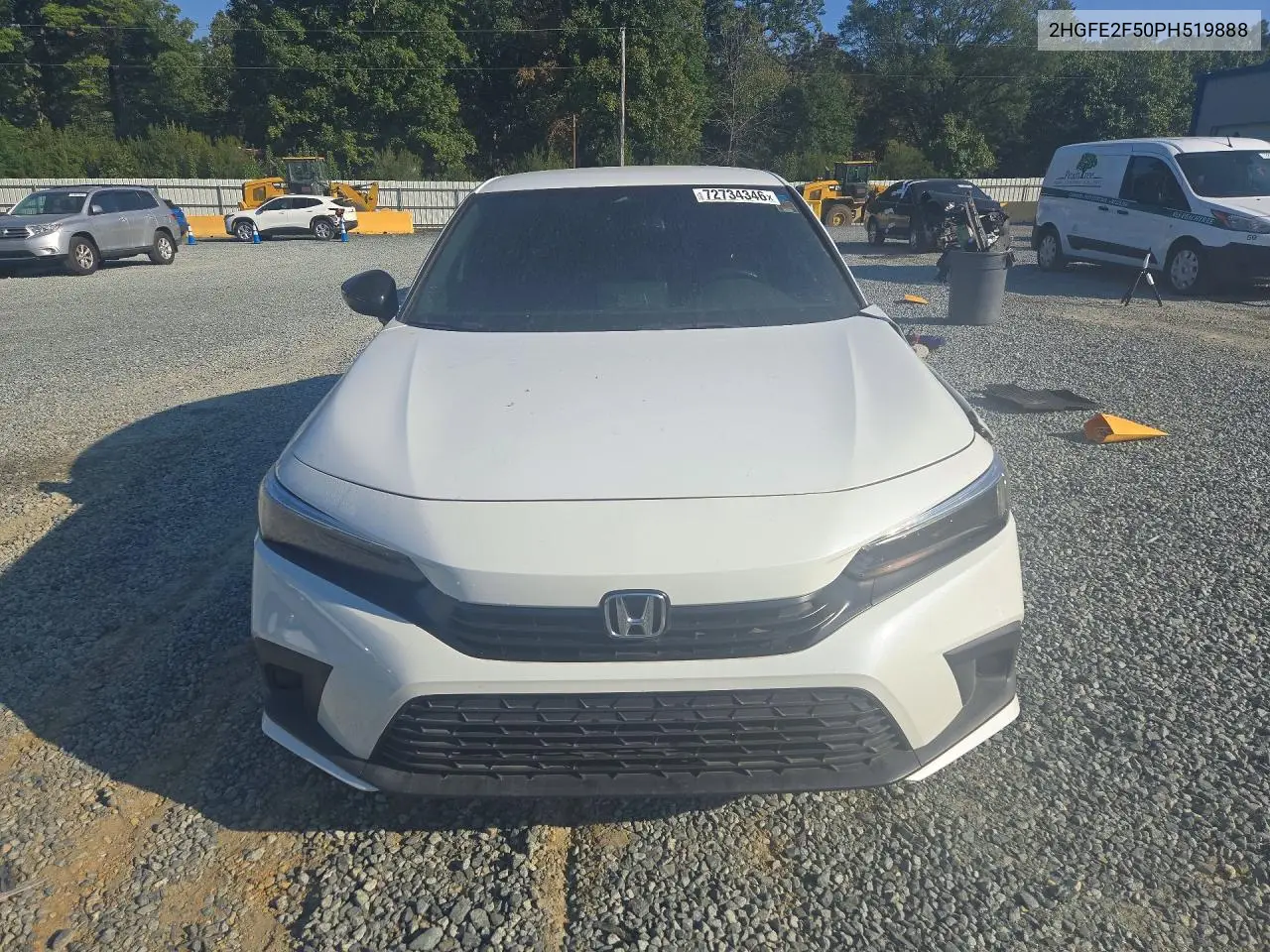 2023 HONDA CIVIC VIN 2HGFE2F50PH519888 — фото 5