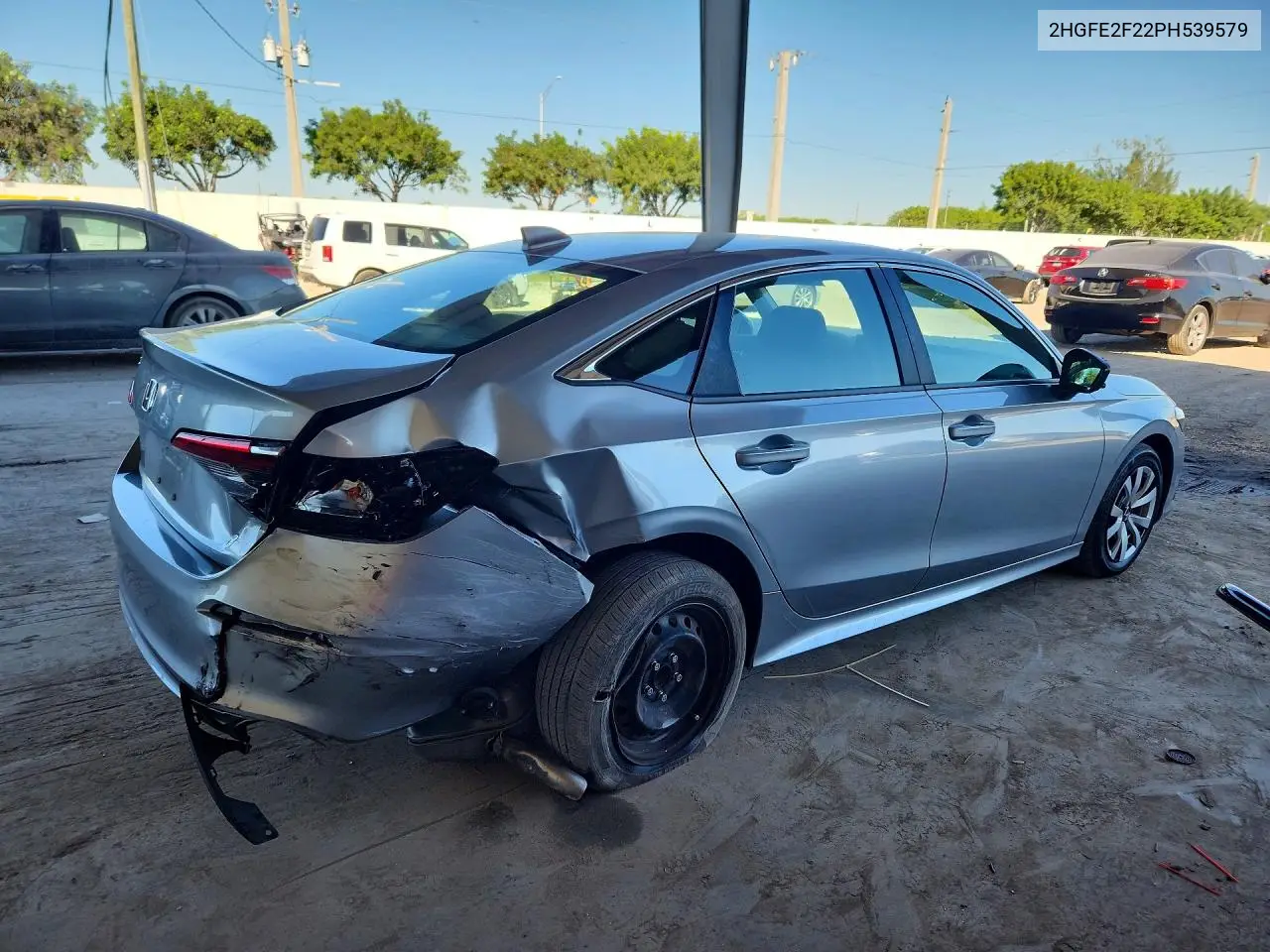 2023 HONDA CIVIC VIN 2HGFE2F22PH539579 — фото 3