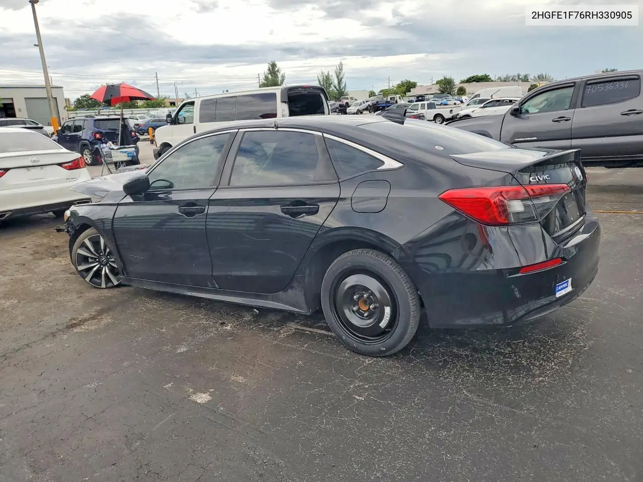 2024 HONDA CIVIC VIN 2HGFE1F76RH330905 — фото 2