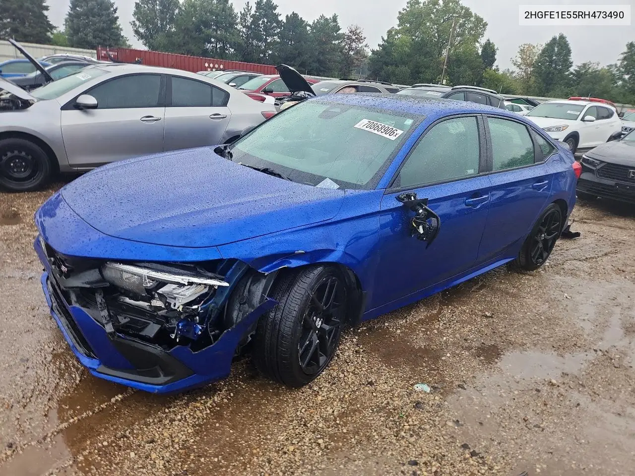 HONDA CIVIC 2024, VIN 2HGFE1E55RH473490