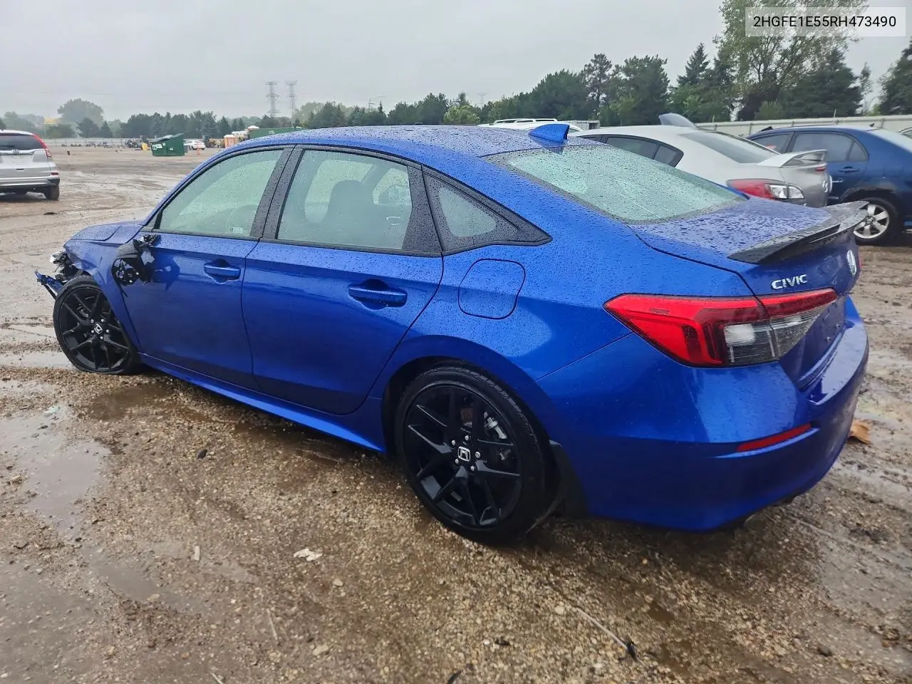 2024 HONDA CIVIC VIN 2HGFE1E55RH473490 — фото 2