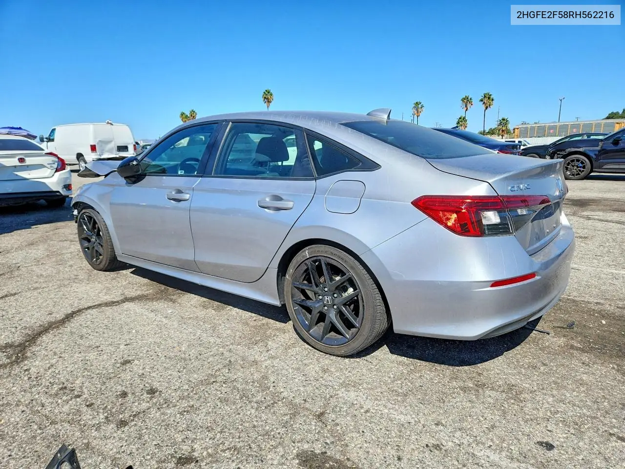 2024 HONDA CIVIC VIN 2HGFE2F58RH562216 — фото 2