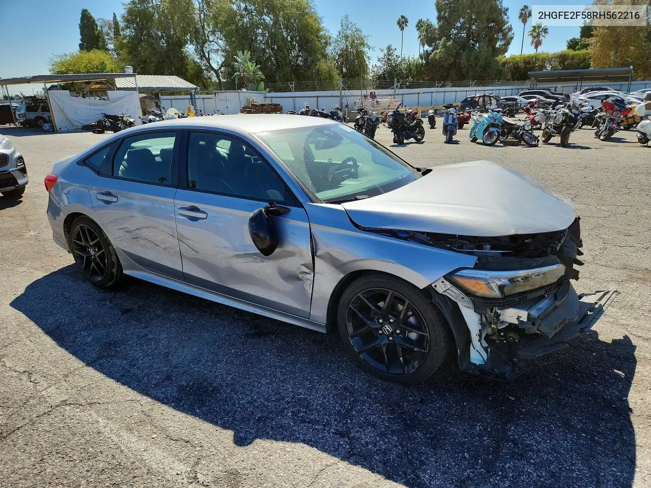 2024 HONDA CIVIC VIN 2HGFE2F58RH562216 — фото 4