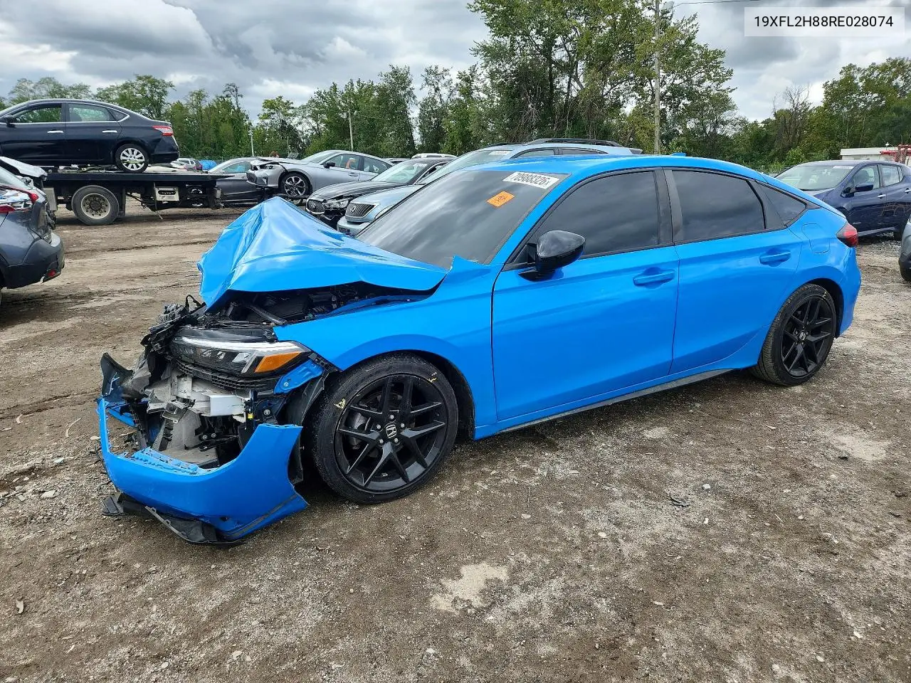 2024 HONDA CIVIC VIN 19XFL2H88RE028074 — фото 2
