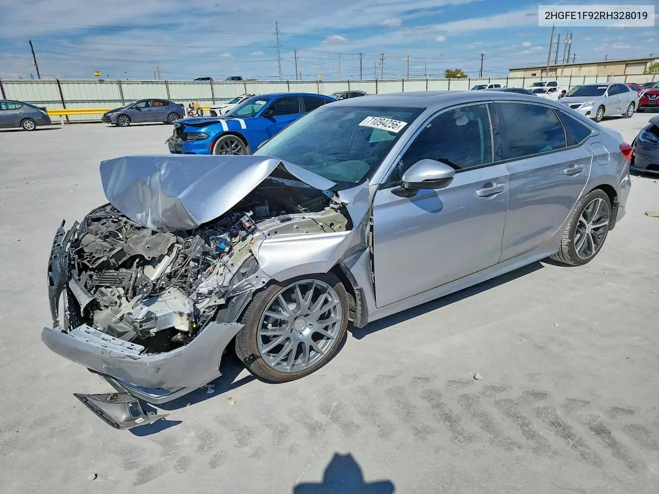 HONDA CIVIC 2024, VIN 2HGFE1F92RH328019