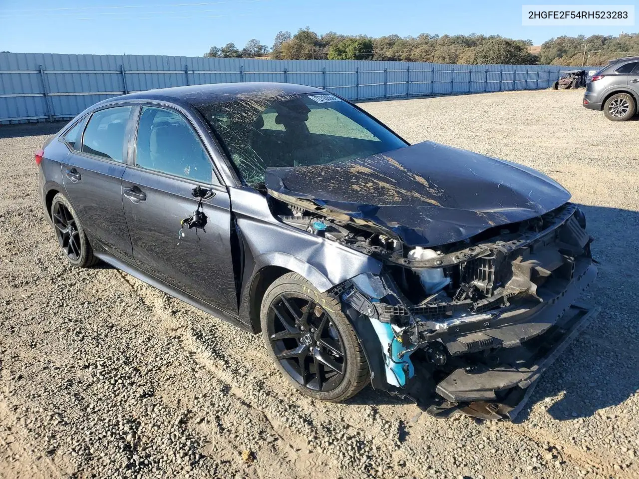 2024 HONDA CIVIC VIN 2HGFE2F54RH523283 — фото 4