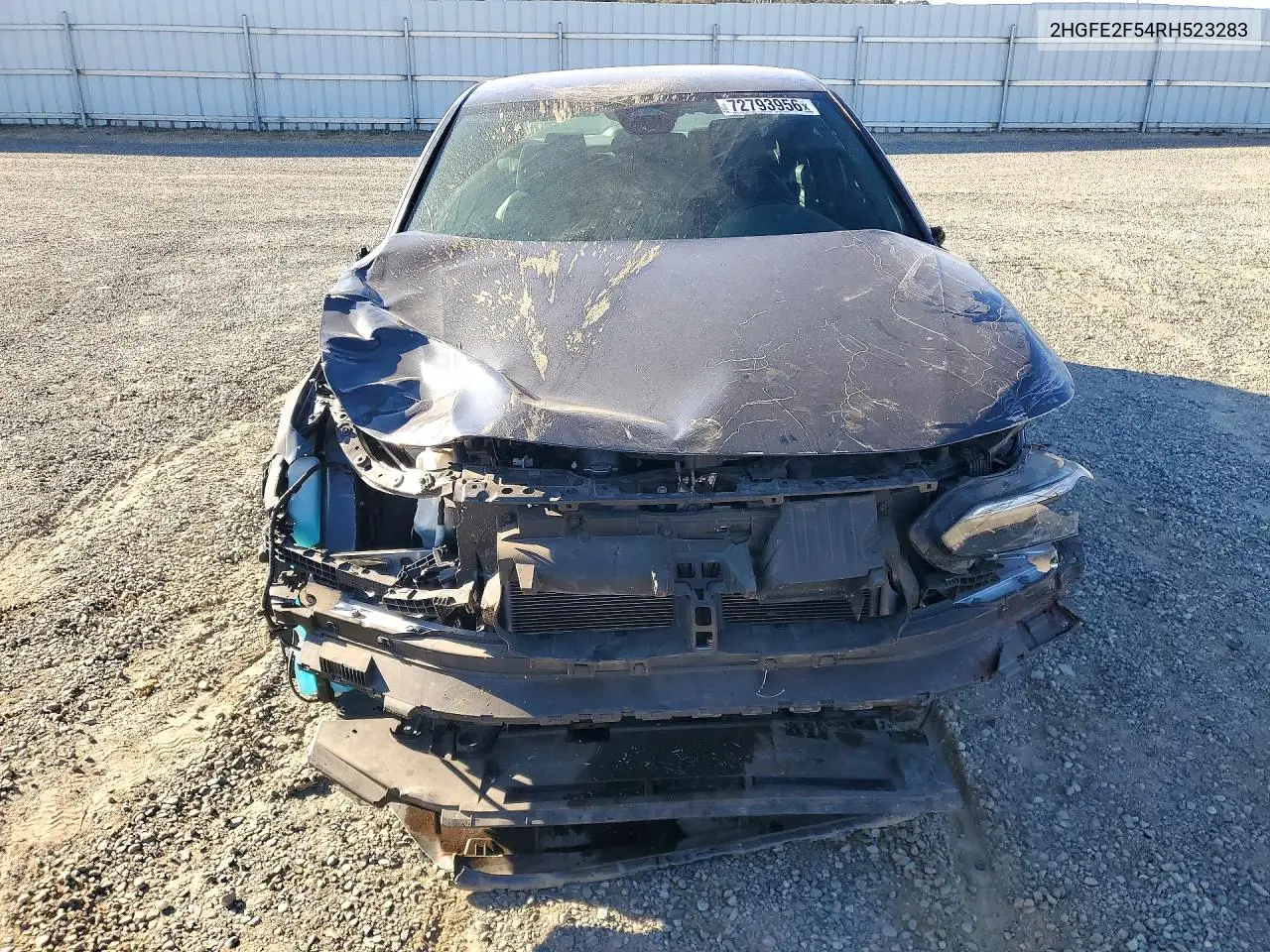 2024 HONDA CIVIC VIN 2HGFE2F54RH523283 — фото 5
