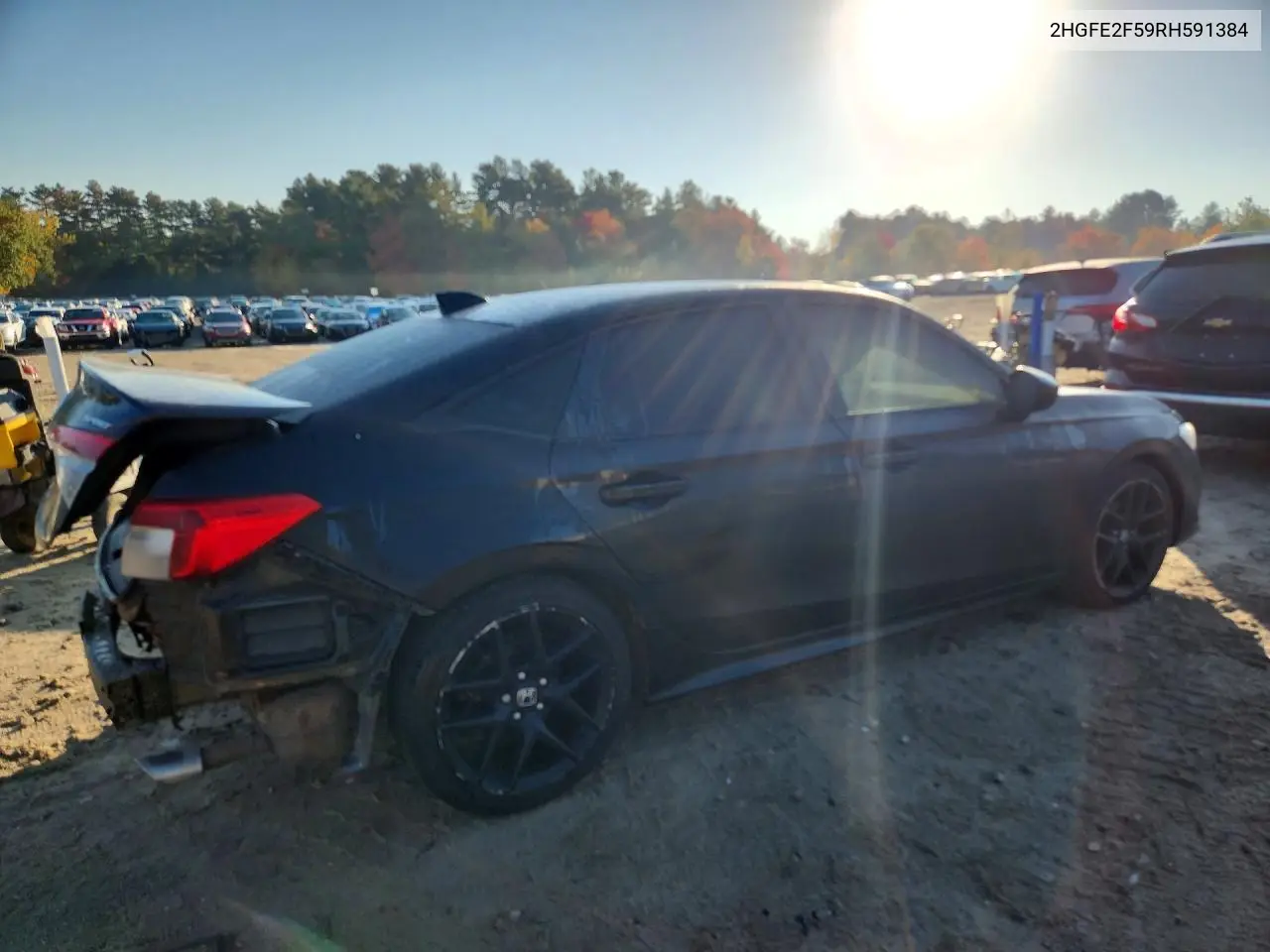2024 HONDA CIVIC VIN 2HGFE2F59RH591384 — фото 3