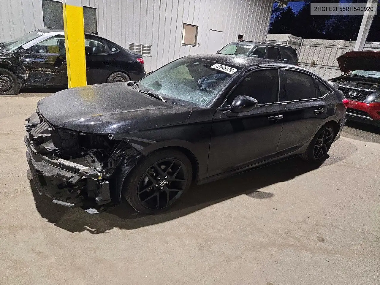 HONDA CIVIC 2024, VIN 2HGFE2F55RH540920